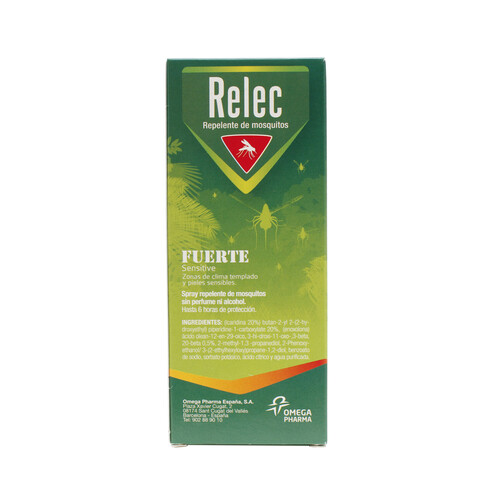 RELEC Spray antimosquitos de elevada protección RELEC 75 ml.