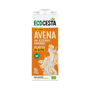 ECOCESTA Bebida vegetal de avena, sin azúcares añadidos ecológica 1 l.