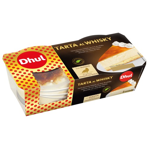 DHUL Tarta al whisky, elaborada con huevos de gallinas criadas en suelo DHUL 2 x 80 g.