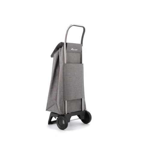 Carro de compra con 2 ruedas, cuerpo de aluminio y bolsa cierre cordón, 40 litros, ROLSER. Modelos surtidos, 1 unidad.