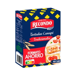 RECONDO Tostadas para canapés 60 uds. 200 g.