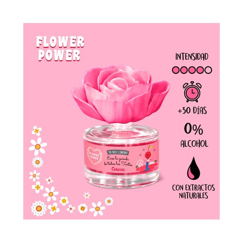 THE FRUIT COMPANY Flor difusora perfumada con aroma a cereza 50 ml.