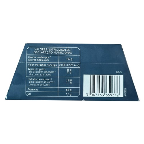 PRODUCTO ALCAMPO Collection Bloc de foie gras de pato con trozos 200 g.