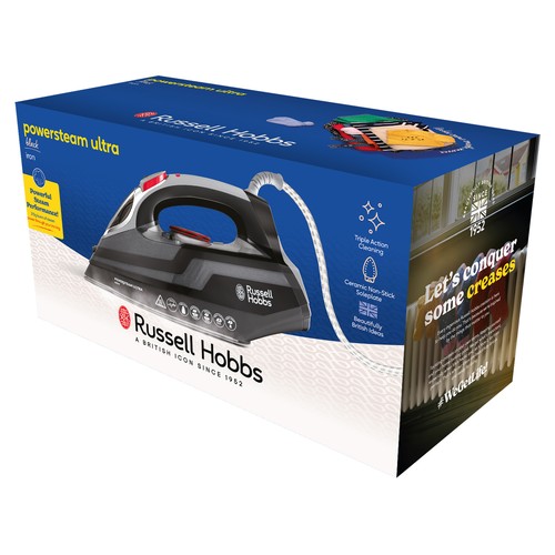 Plancha de vapor RUSSELL HOBBS 20630-56, suela cerámica, potencia 3100W.,