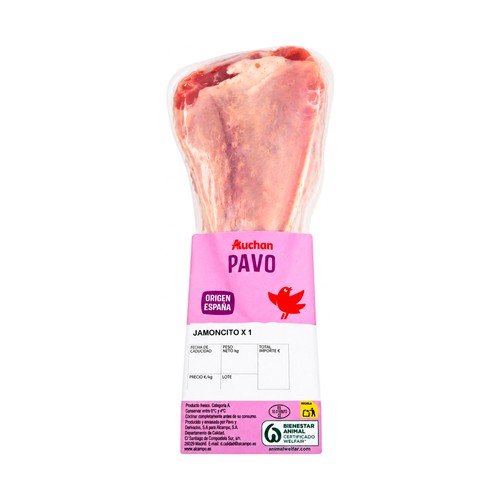 AUCHAN Jamoncito de pavo al vacío 1 ud. Producto Alcampo.