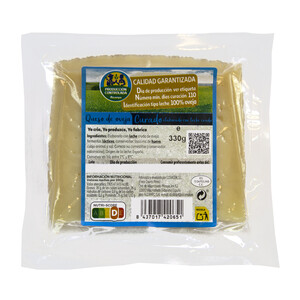 Imagen de ALCAMPO CULTIVAMOS LO BUENO  Queso de oveja curado elaborado con leche cruda  DNI Cuña de 330g.