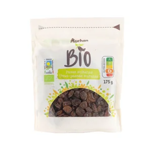 PRODUCTO ALCAMPO Bio Uvas pasas sultanas ecológicas 175 g.