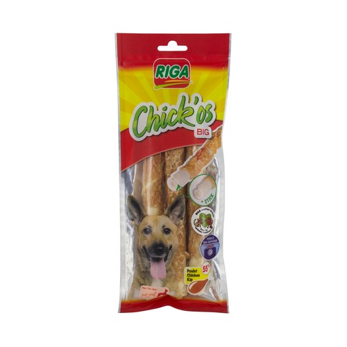 RIGA Snack perro grande 3 stick pollo Chick"os Big RIGA 160 gr.