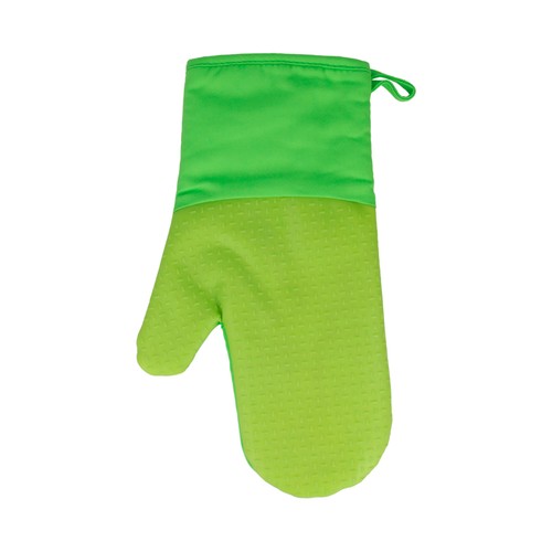 Guante para horno de silicona y algodón, color verde, METALTEX.