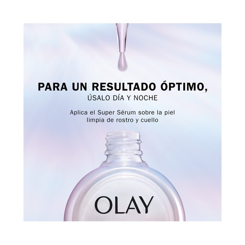 OLAY Super sérum facial hidratante, anti-edad e iluminador 30 ml.