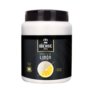 LA IBENSE 1892 Tarrina de helado de sorbete de limón, elaborado sin gluten1892 1 l.