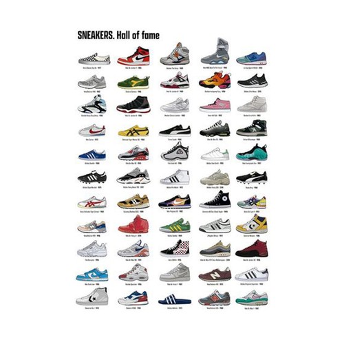 Póster Sneakers Hall of Fame 61x91,5cm, GRUPO ERIK.