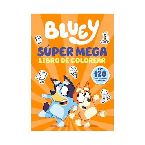 Actividades - super mega libro de colorear. Bluey. BEASCOA