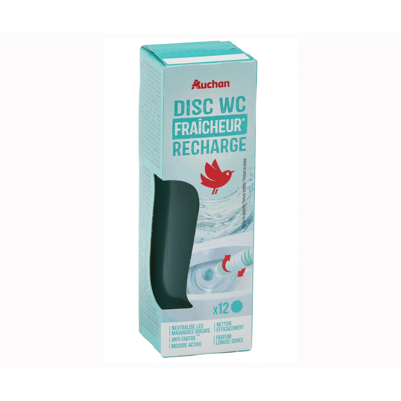AUCHAN Discos para el WC "frescura" - 12 uds.