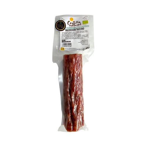 RAZA Y SABOR Castilla natural Taco de salchichón extra ecológico 300 g.