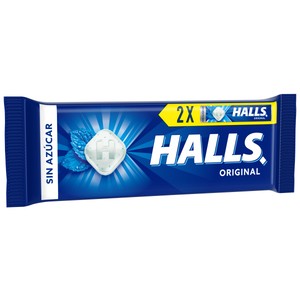 Imagen de HALLS Caramelo eucalipto menta sin azúcares añadidos 2 uds. 64 gr.