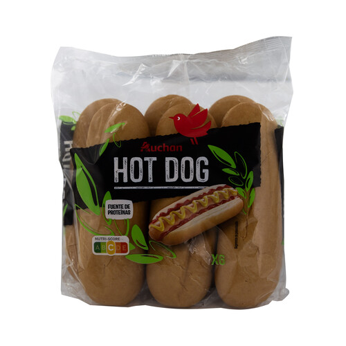 PRODUCTO ALCAMPO Pan para perritos calientes (hot dogs)  6 uds. 330 g.