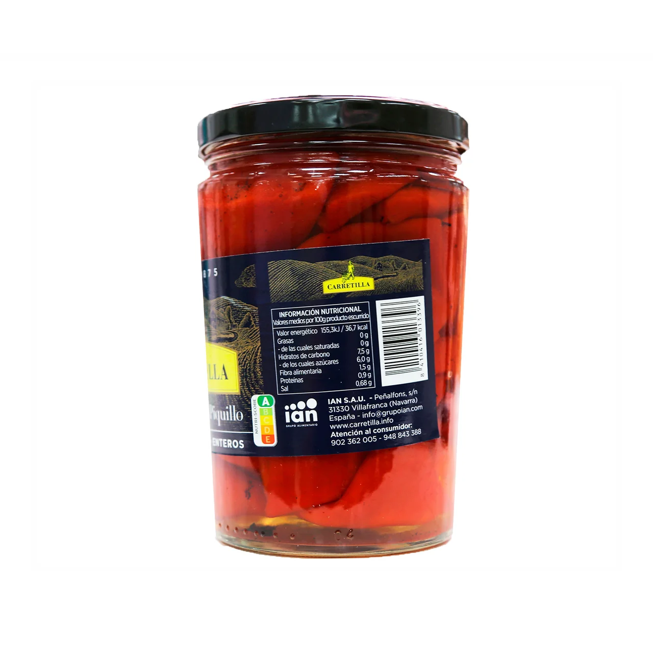 Pimientos del piquillo enteros.