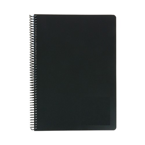 Cuaderno A5 polipropileno 80h 90gr, rayado 7mm espiral surtido. AUCHAN