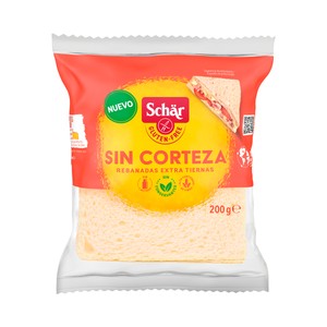 Imagen de SCHAR Pan de molde sin corteza y sin gluten 200 g.
