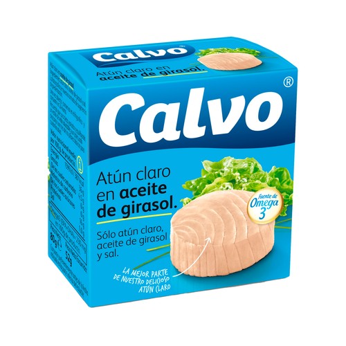 CALVO Atún claro en aceite de girasol 52g