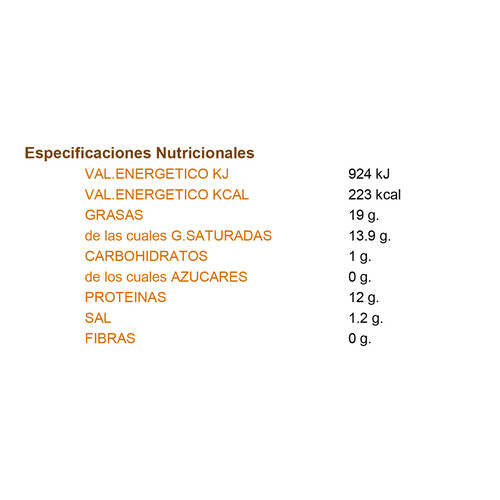 TGT Crema de queso para untar semi curado TGT LAS CREMOSAS125 g.