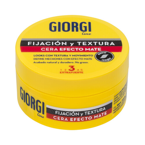GIORGI Cera fijadora (3) con efecto mate para definir mechones y crear puntas GIORGI 75 ml.