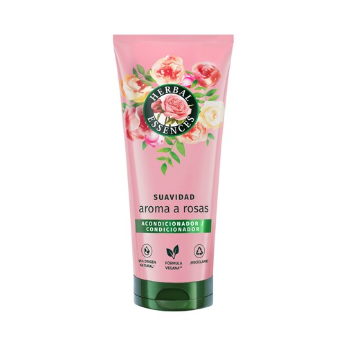 HERBAL ESSENCES Acondicionador suavizante con aroma a rosas, para cabellos
