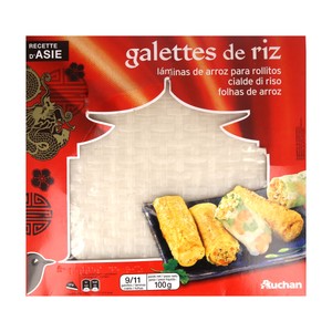 PRODUCTO ALCAMPO Láminas de arroz para hacer rollitos 100 g.