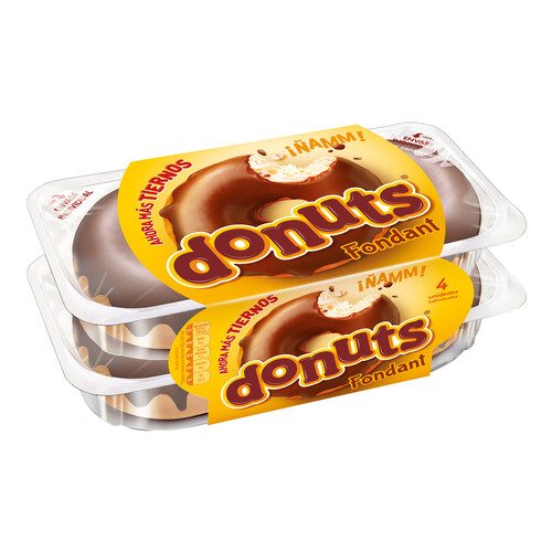 DONUTS Rosquillas con chocolate FONDANT DONUTS 4 uds. 330 g.
