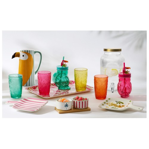 Jarra porcelana 1 litro decoración tucán. ACTUEL