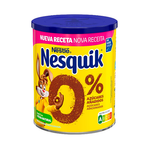 Cacao instantáneo 0% azúcares añadidos NESTQUIK 320 gr.