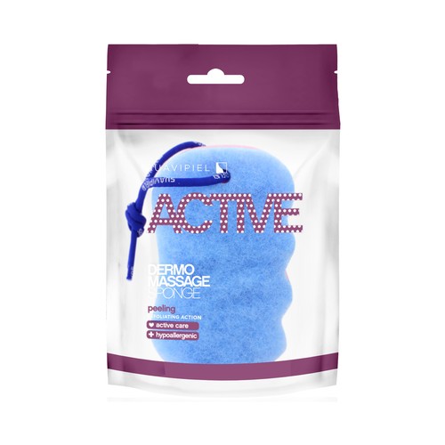 SUAVIPIEL Esponja de baño hypoalergénica con acción exfoliante SUAVIPIEL Active dermo.