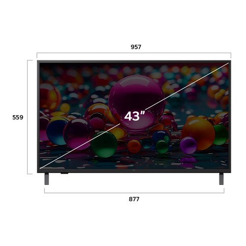 Televisión 109,2cm (43"") LED LG 43UA74006, 4K, WEBOS, Dolby Digital, 3HDMI, 50Hz