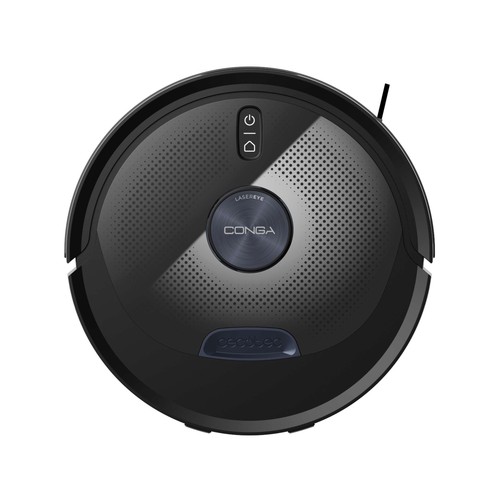 CECOTEC M60 Dark, Map Genesis, Wifi, Navegación Laser, 4 en 1: aspira, friega, barre y pasa la mopa 