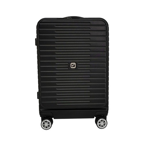 Maleta de cabina tipo trolley  8 ruedas multifunctional  55cm negro. AIRPORT