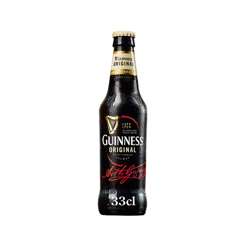 GUINNESS ORIGINAL Cerveza negra botella 33 cl.