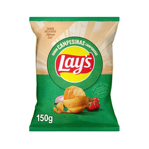 Patatas fritas lisas receta Campesina LAY'S bolsa de 150 g.