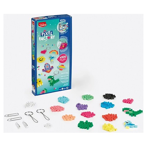 Recambio para Pixel Factory, crea llaveros creativos. MAPED CREATIV