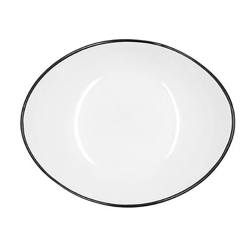 Plato ovalado de 14cm para ensaladilla o aperitivo, Gastro Black QUID
