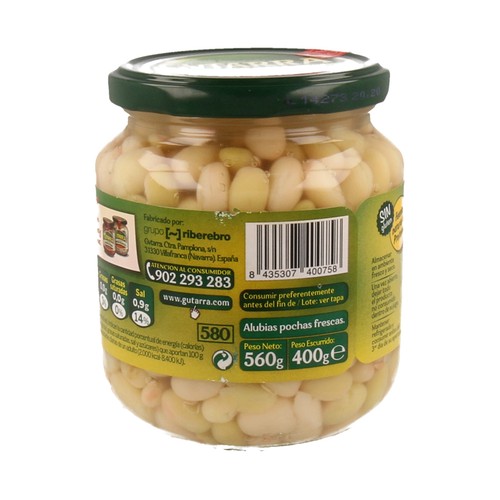 GVTARRA Alubia pocha de Navarra 400 g.