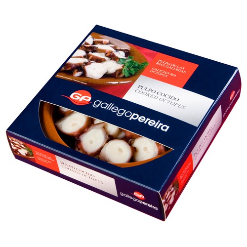 GALLEGO PEREIRA Pulpo de las rias gallegas, cocido y congelado GALLEGO PEREIRA 250 g.