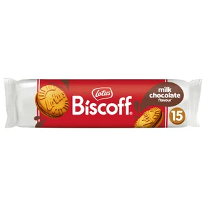 LOTUS Biscoff Galleta caramelizada con relleno de chocolate con leche 15 uds. 150 g.