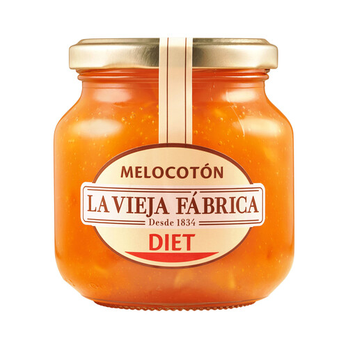 Mermelada de melocotón con todo el sabor LA VIEJA FABRICA DIET 340 g.
