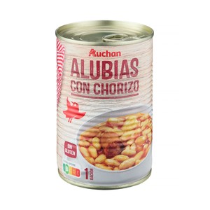 PRODUCTO ALCAMPO Alubias con chorizo 430 g
