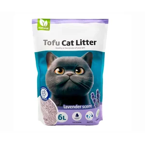 CANES JOB  Arena gato taco tofu vegetal lavanda 6 l.