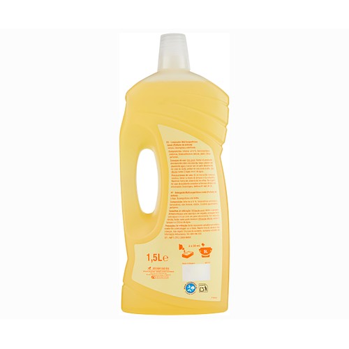 PRODUCTO ALCAMPO Limpiahogar multisuperficies con aroma a limón 1,5 L.