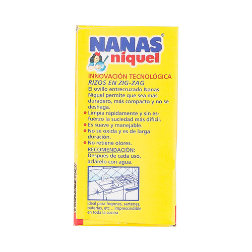 NANAS Níquel Estropajo de acero inoxidable dorado NANAS NÍQUELl 1 ud. 21 g.