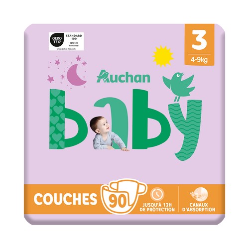 PRODUCTO ALCAMPO Baby Pañales talla 3 (4-9 kg) 90 uds.