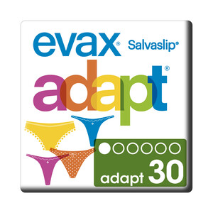 Imagen de EVAX Salvaslips para todo tipo de braguitas EVAX Adapt 30 uds.